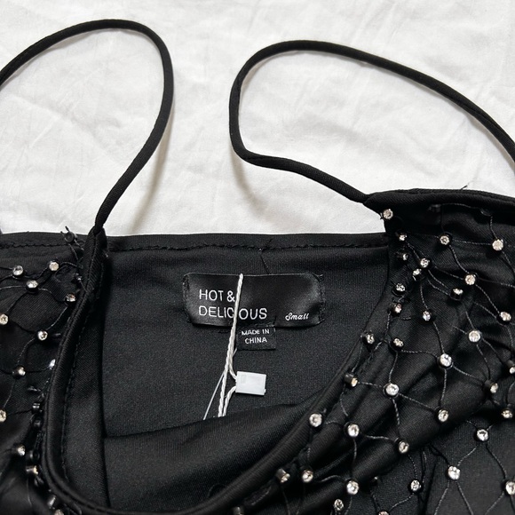 rhinestone netted midi dress - Picture 5 of 10